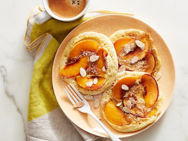 Zubereitung - Pfirsichpfannkuchen mit Topping