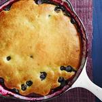 Blaubeerkuchen aus der Pfanne