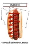 Krem peynirli ve sriracha soslu sosisli sandviç