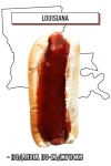 Cajun soslu sosisli sandviç