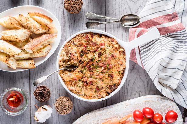 Zubereitung - Heißer karamellisierter Zwiebel-Speck-Dip