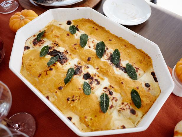 Zubereitung - Kürbis-Lasagne-Auflauf mit cremiger Soße