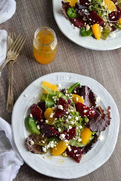 Rezept für eingelegten Rote-Bete-Salat mit Orangendressing
