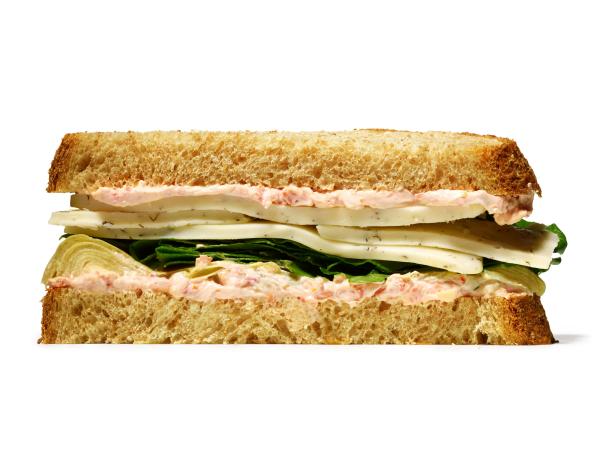 Spinat-, Artischocken- und Havarti-Sandwich (Nr. 18)