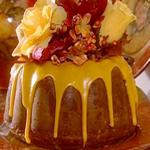 Kürbisgewürz-Gugelhupf mit Zitrusglasur