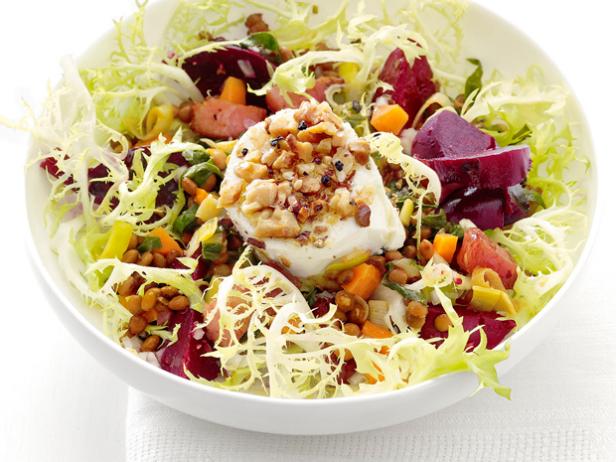 Zubereitung - Warmer Rote-Bete-Linsen-Salat mit Ziegenkäse