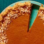 Kürbiskuchen mit Kokosflocken