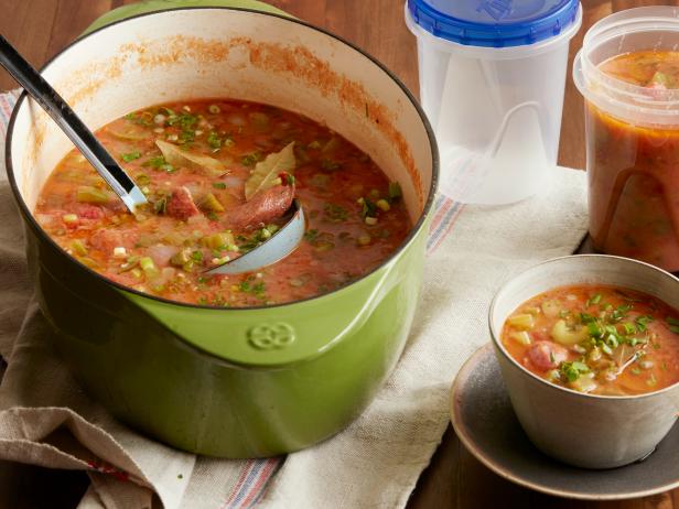Zubereitung - Gumbo-Suppe mit Wurst für späteren Gebrauch