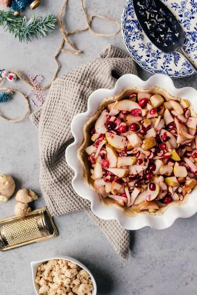 Rezept für Crostata mit Birnen und Cranberries