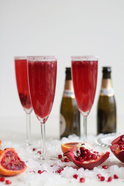 Zubereitung – Champagner-Granatapfel-Cocktail