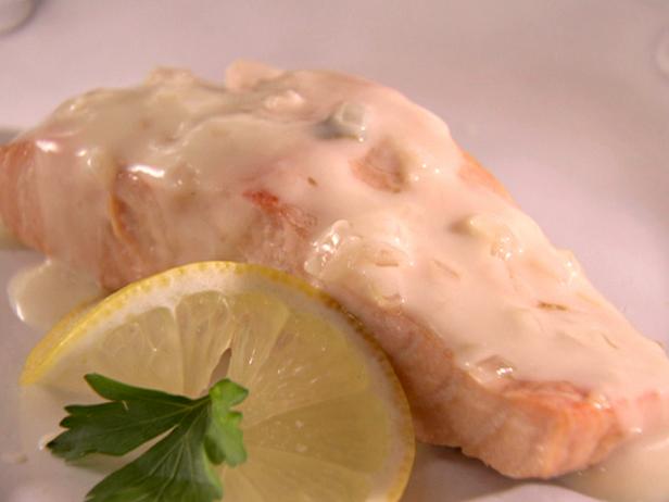 Zubereitung - Lachs mit Champagnersauce
