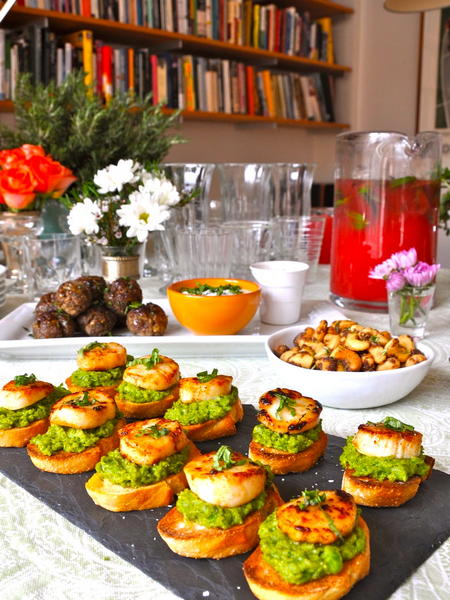 Zubereitung - Jakobsmuschel-Vorspeise mit Pesto-Sauce