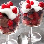 Himbeerparfait zum Valentinstag