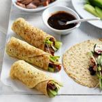 Maispfannkuchen mit Entenconfit und Barbecue-Sauce