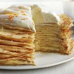 Pfannkuchen mit Orangencreme