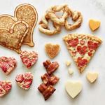 Herzförmiges Geschirr zum Valentinstag