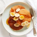 Bananenpfannkuchen mit Sauerrahm