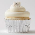 Schneeweiße Cupcakes