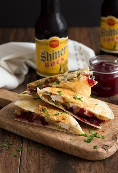 Rezept für eine Quesadilla mit grünen Bohnen und Pute