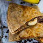 Quesadilla mit Banane und Schokolade