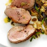 Schweinefilet mit Aubergine