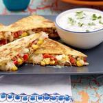 Quesadilla mit Mais und Bohnen