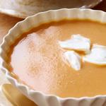 شوربة البطاطا الحلوة الكريمية