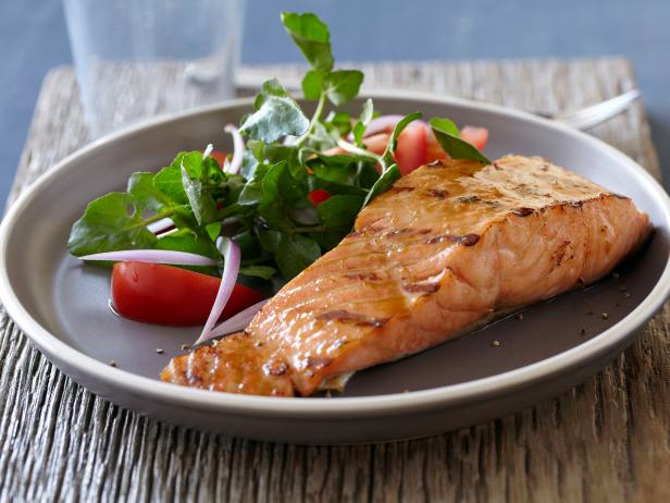 Zubereitung - Lachs in Honig-Senf-Sauce
