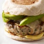 Truthahn- und English-Muffin-Burger