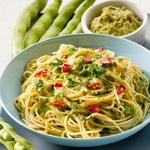 Spaghetti mit Saubohnen