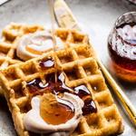 Klassische belgische Waffeln