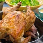 دجاج مخبوز على الخبز