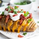 Hasselback – Kartoffeln mit Speck und Käse