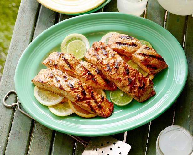 Gegrillter Lachs mit Glasur