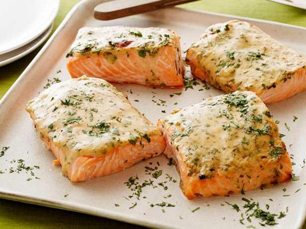 Gebackener Lachs mit Ahornglasur