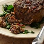 Pilzhackbraten mit sonnengetrockneten Tomaten
