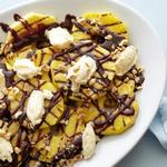 Gegrilltes Ananasdessert mit Nutella