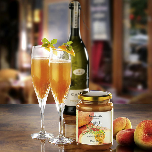 Wie man einen Bellini-Cocktail zubereitet
