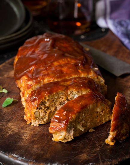 Zubereitung - Hackbraten mit Zwiebelmarmelade