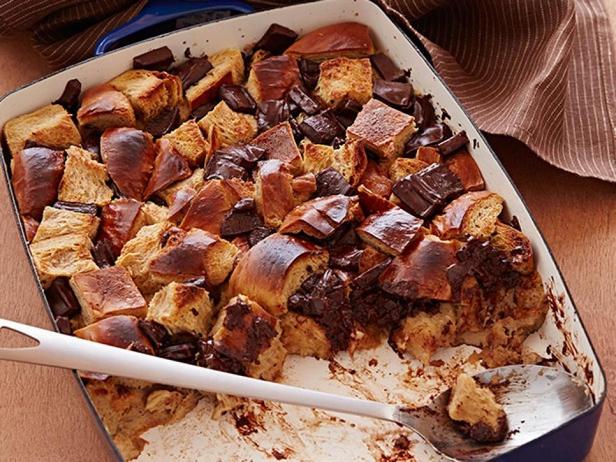Brotpudding mit Schokolade