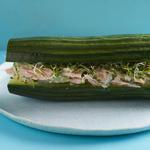Gurken-Thunfisch-Sandwiches ohne Brot