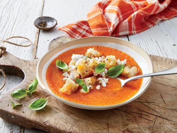 Wie man Auberginen-Gazpacho zubereitet