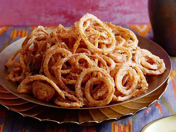 Zubereitung - Frittierte Zwiebelringe nach indischer Art