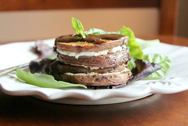 Zubereitung - Geschichtete Grillkartoffeln mit Ziegenkäse als Vorspeise