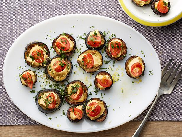Zubereitung - Auberginen-Vorspeise mit Hummus