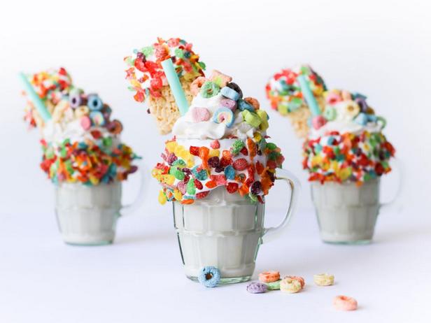 Foto – Milchshake mit Frühstücksflocken
