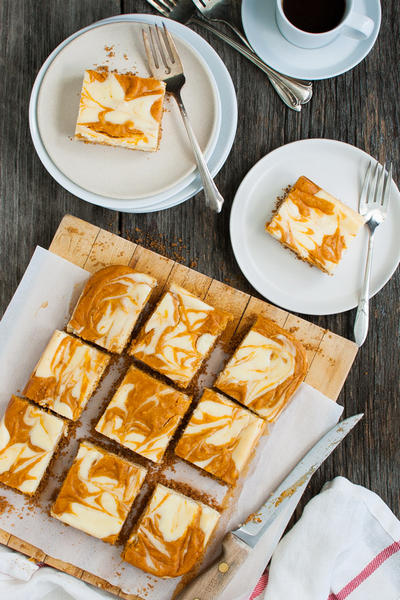 Anleitung – Kürbis-Käsekuchen mit Mustern