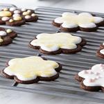 Schokoladen-Mürbeteigkekse mit Zuckerguss