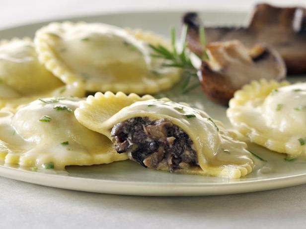 Zubereitung - Ravioli mit Pilzen, Auberginen und Ziegenkäse