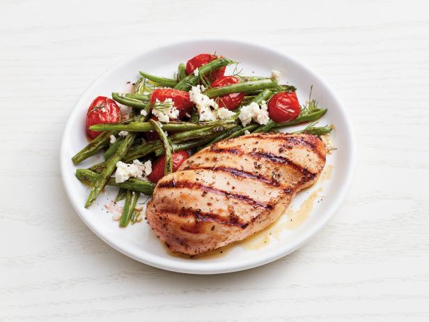 Zubereitung - Gegrilltes Hähnchen mit grünen Bohnen